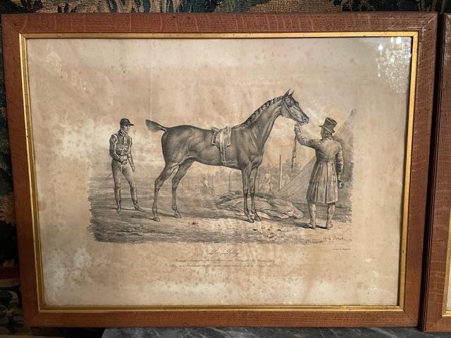 Paire de gravures de chasse d'après Carl Vernet-photo-2