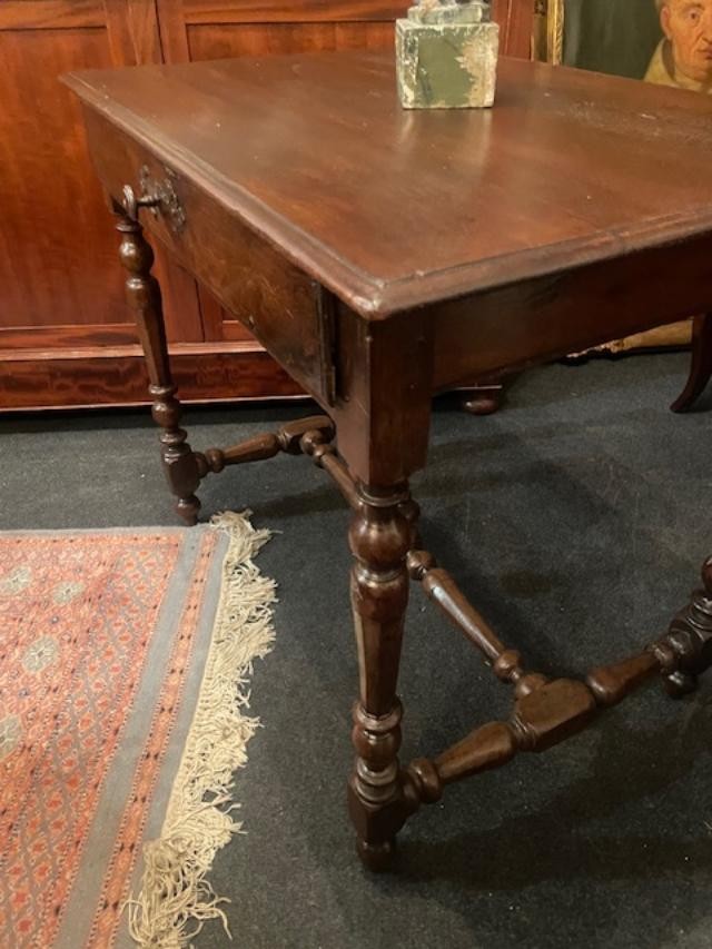 Table en bois naturel de la fin du 18 ème-photo-4