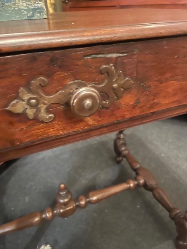 Table en bois naturel de la fin du 18 ème-photo-4