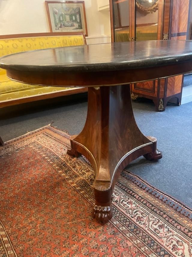 Empire Period Mahogany Pedestal Table-photo-2