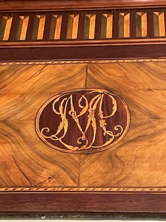 Important trumeau début 19 ème en bois de placage-photo-3