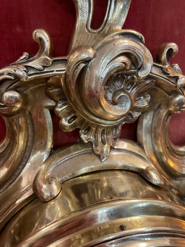 Rococo Cartel Clock In Chased And Gilded Bronze In The Louis XV Style-photo-1