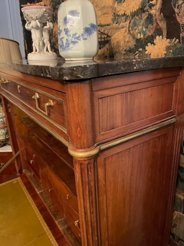 18th Century Mahogany Secretary Desk From The Louis XVI Period-photo-2