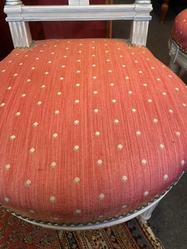 Pair Of Louis XVI Style Lyre Chairs-photo-1