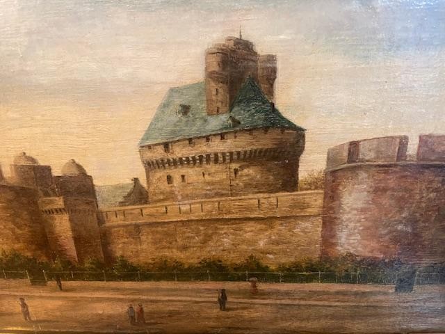 View Of The Fort Of Saint-malo, French School, 19th Century-photo-3