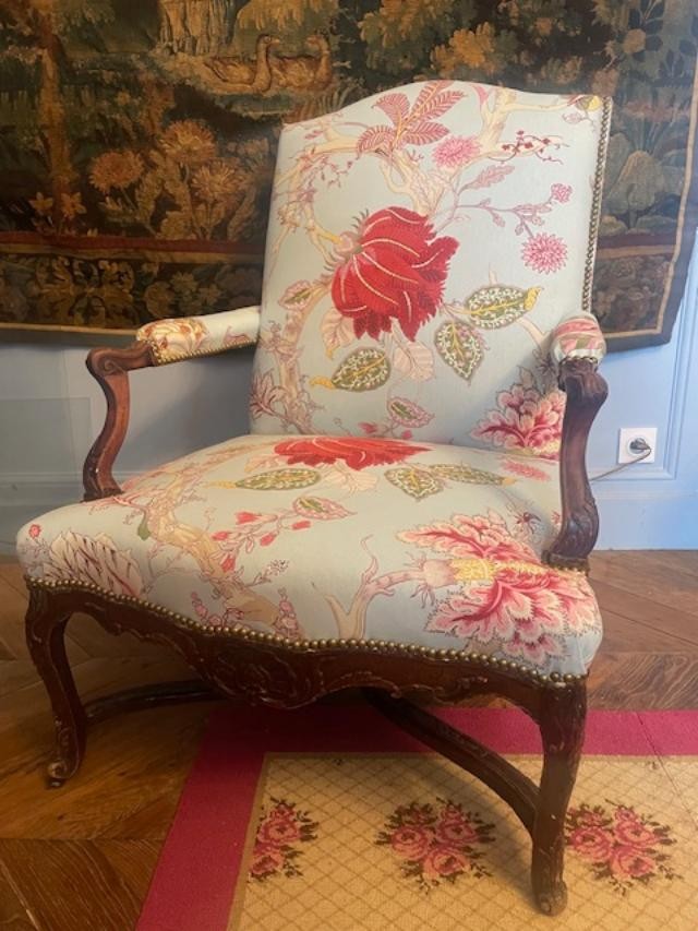 Regency Period Natural Wood Armchair