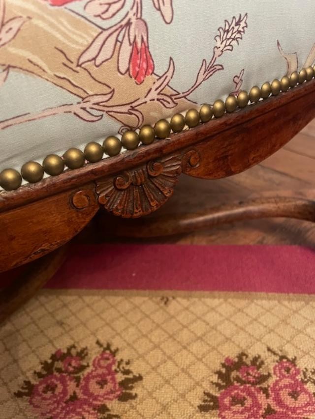 Regency Period Natural Wood Armchair-photo-3