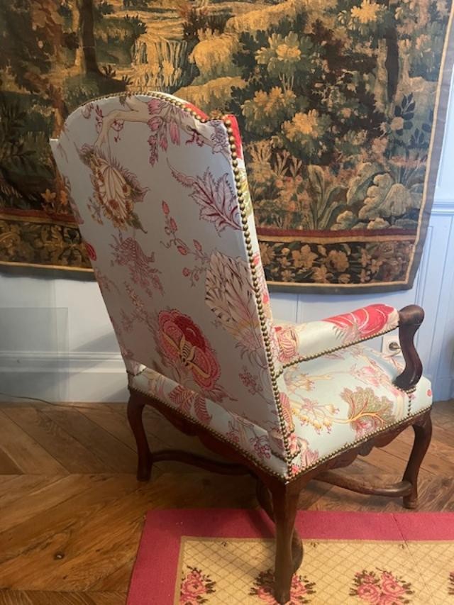 Regency Period Natural Wood Armchair-photo-4