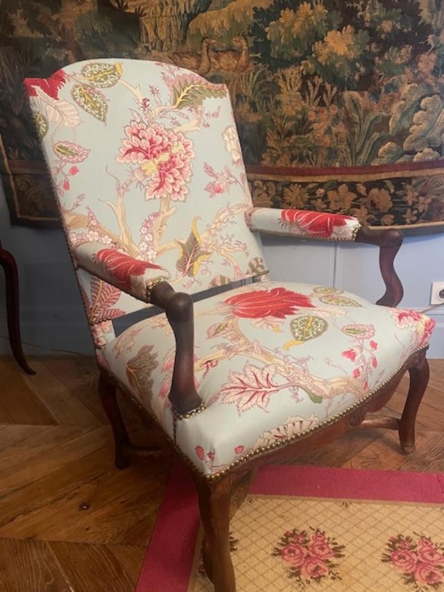 Regency Period Natural Wood Armchair-photo-3