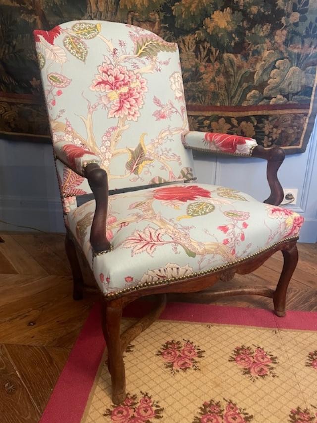 Regency Period Natural Wood Armchair