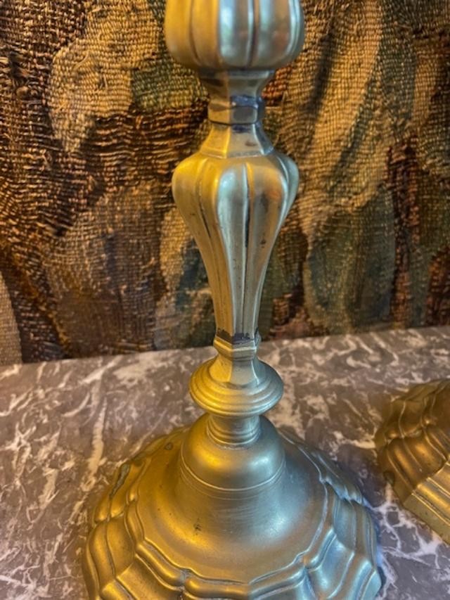 Pair Of 18th Century Candlesticks-photo-3