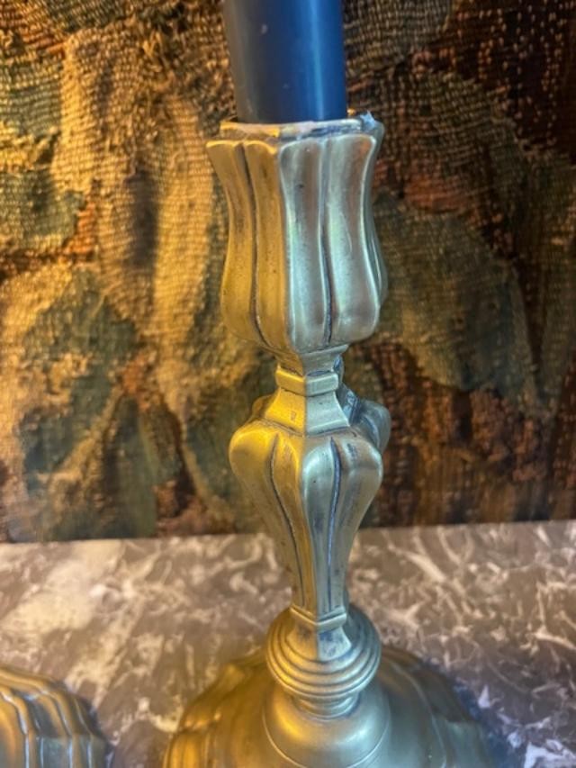 Pair Of 18th Century Candlesticks-photo-1