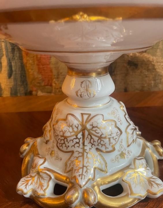 Paire de coupes à fruits en porcelaine de Paris-photo-2