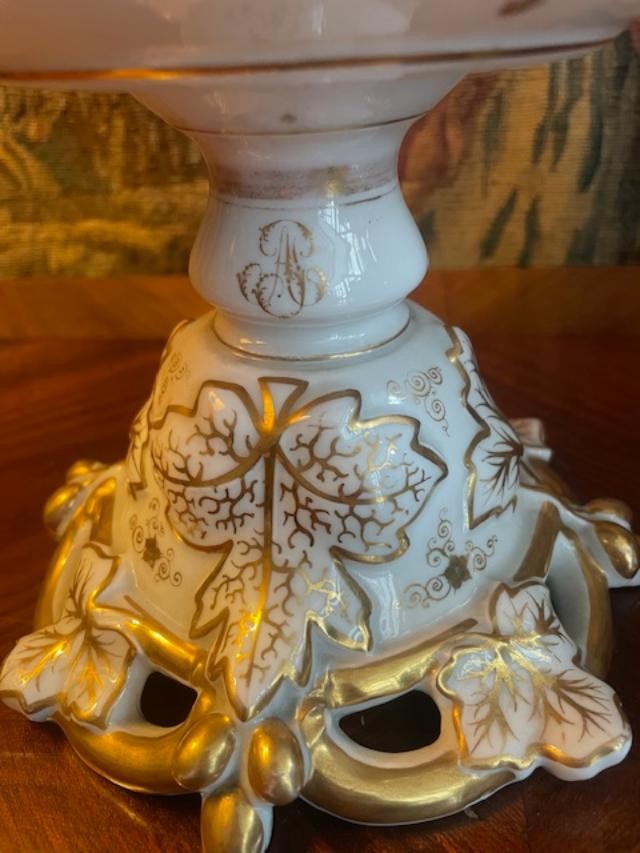 Paire de coupes à fruits en porcelaine de Paris-photo-3