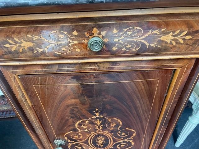 Charles X Period Bedside Table-photo-4