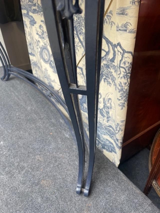Wrought Iron Console Table From The 1930s-photo-3
