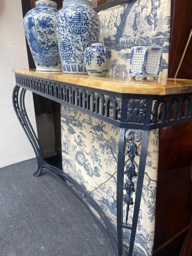 Wrought Iron Console Table From The 1930s