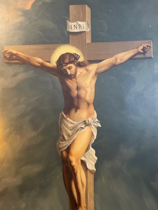 "the Crucifixion," French School, 19th Century-photo-2