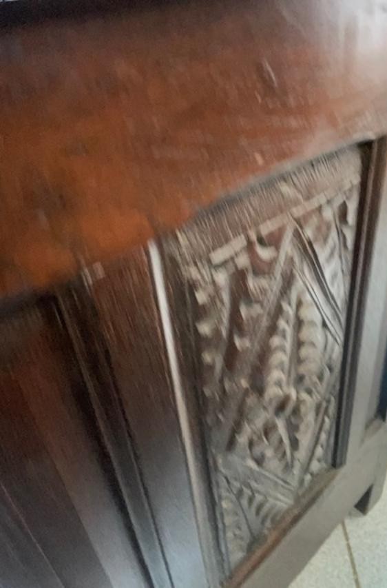 Important Oak Chest, Partly 17th Century-photo-2
