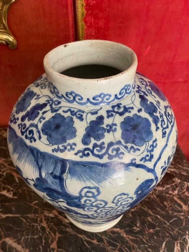 Pot en Delft début 18 ème siècle-photo-1