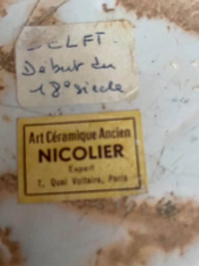 Pot en Delft début 18 ème siècle-photo-2