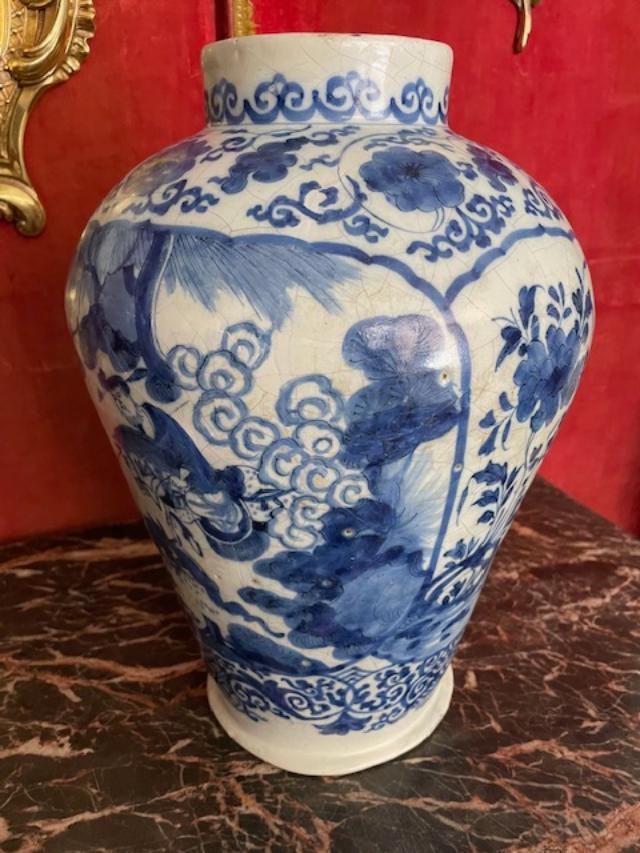 Pot en Delft début 18 ème siècle