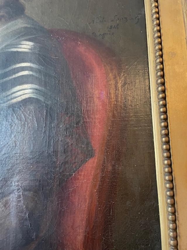 Grand portrait d'une m&egrave;re et son enfant du 18 &egrave;me , fin de l'&eacute;poque Louis XVI-photo-3