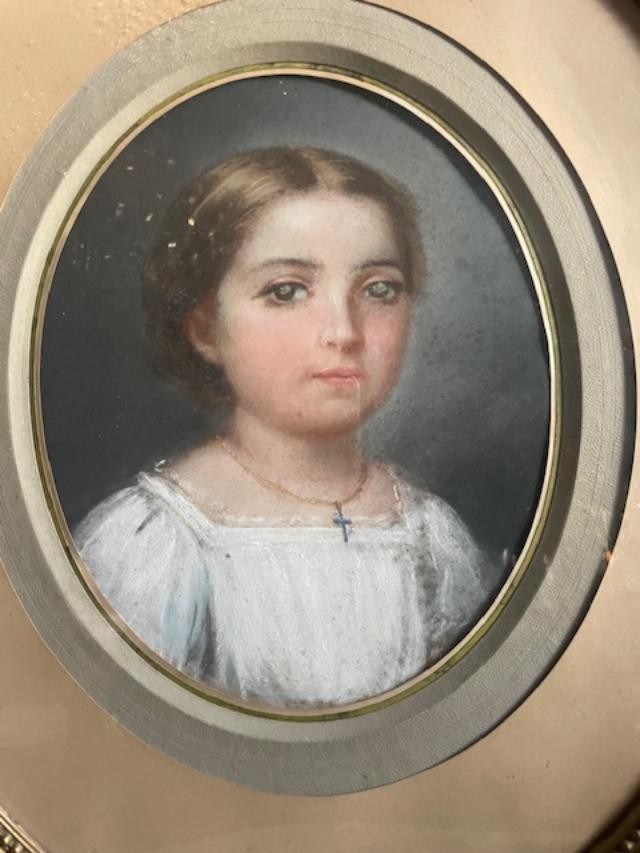 19th Century Pastel Portrait-photo-3