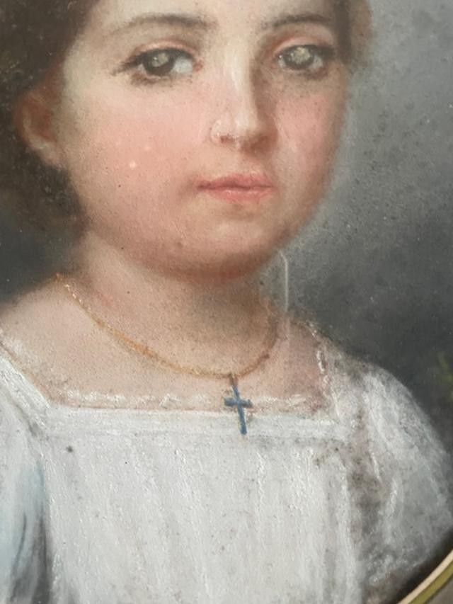 19th Century Pastel Portrait-photo-1