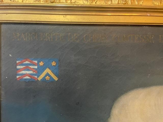 Important portrait de la comtesse  de La Rochefoucauld-photo-2