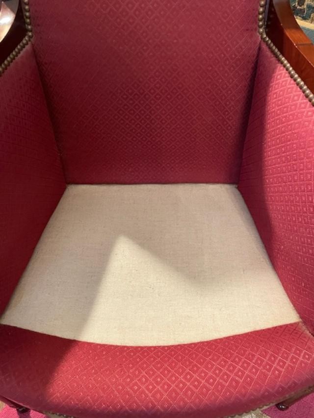 18th Century Mahogany Bergère Chair From The Directoire Period-photo-3