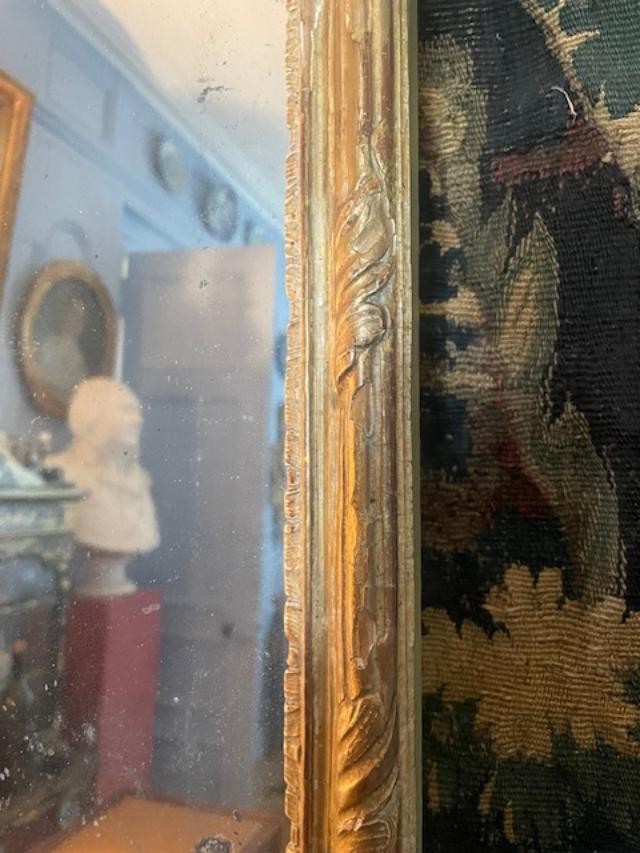 Miroir de boiserie 18 ème d'époque Louis XV-photo-3