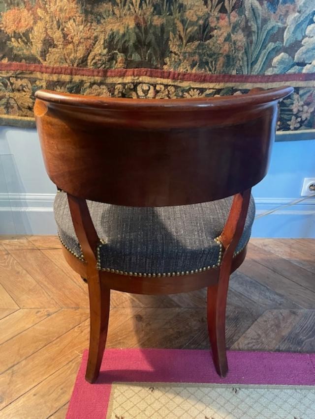 Mahogany Desk Armchair, Empire Period-photo-1