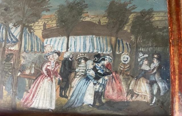 Gouache de la fin du 18 ème-photo-1