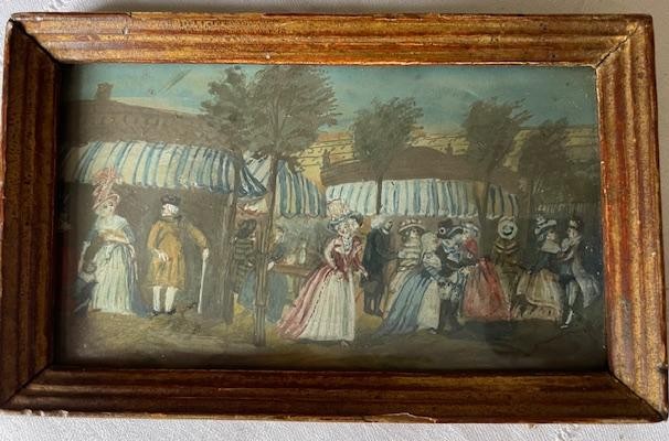 Gouache de la fin du 18 ème