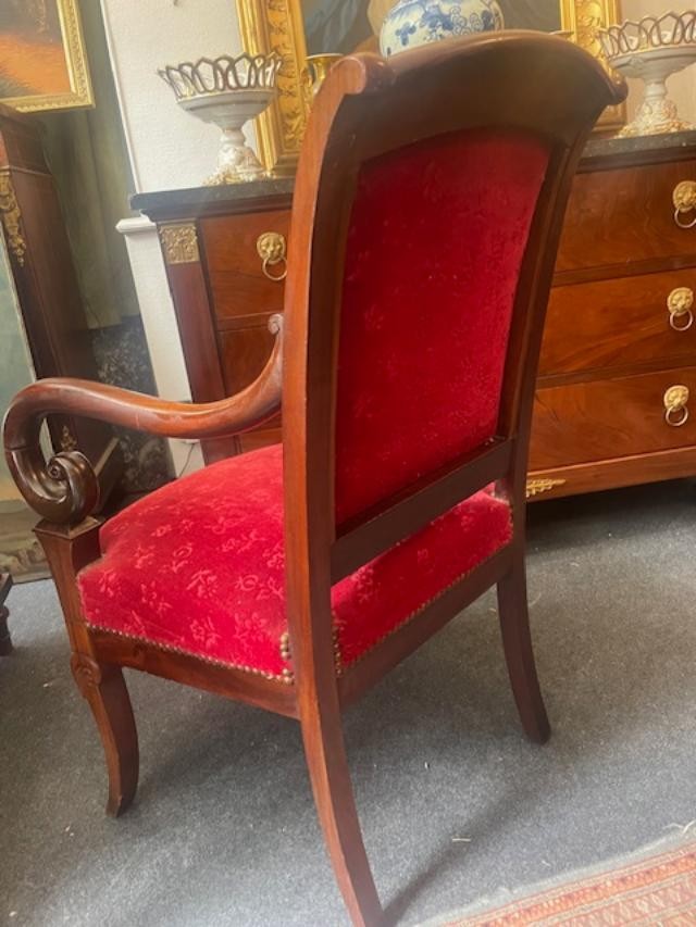 Pair Of Charles X Period Armchairs-photo-3