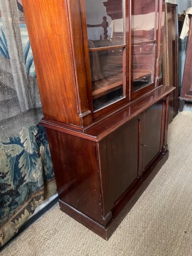 English-style Mahogany Double Bookcase-photo-2