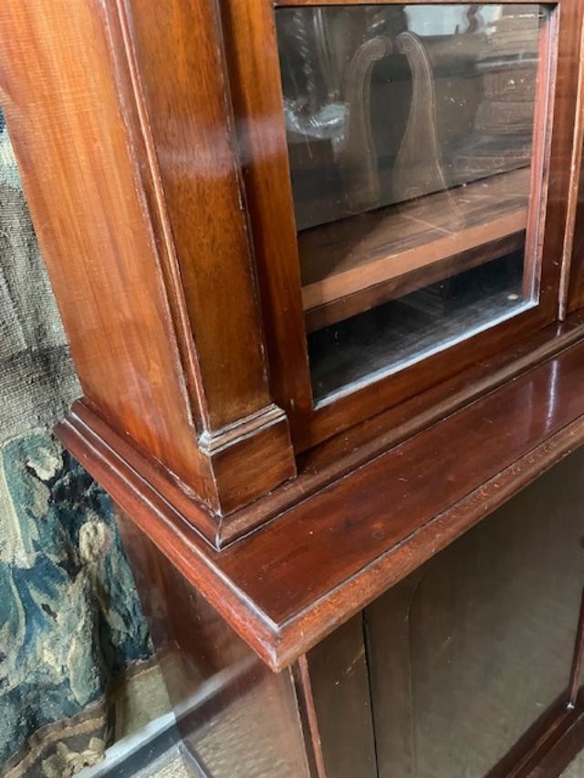 English-style Mahogany Double Bookcase-photo-5