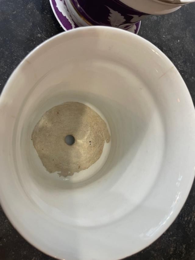 Paire de cache-pots en porcelaine de Paris-photo-3