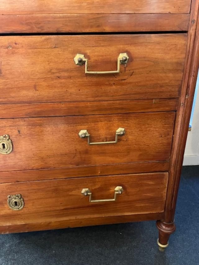 Large Louis XVI Period Walnut Chiffonier-photo-8