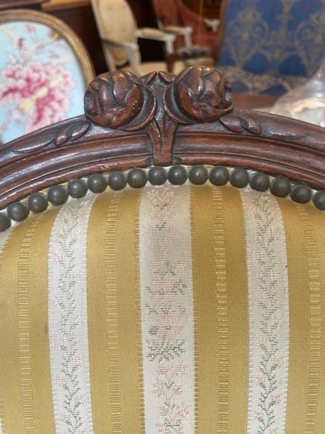 Pair Of 18th Century Louis XVI Period Medallion Armchairs-photo-3