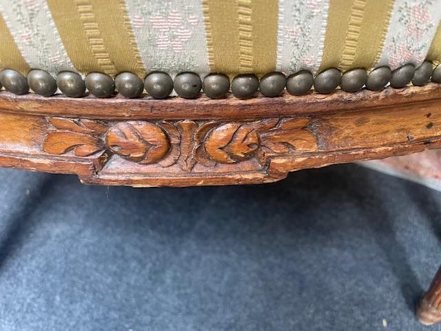 Pair Of 18th Century Louis XVI Period Medallion Armchairs-photo-1
