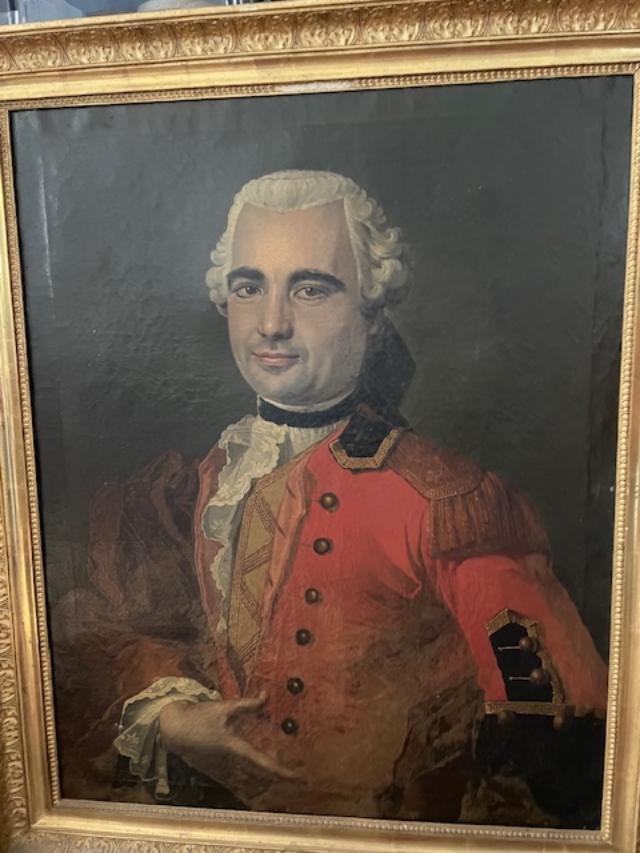 Portrait d'homme 18 ème d'époque Louis XV-photo-2