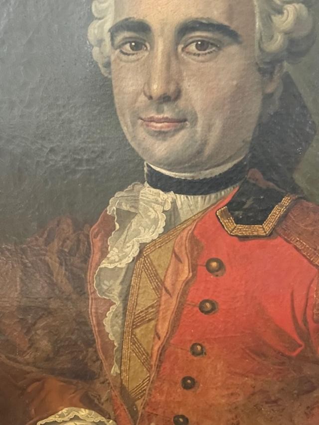 Portrait d'homme 18 ème d'époque Louis XV-photo-4