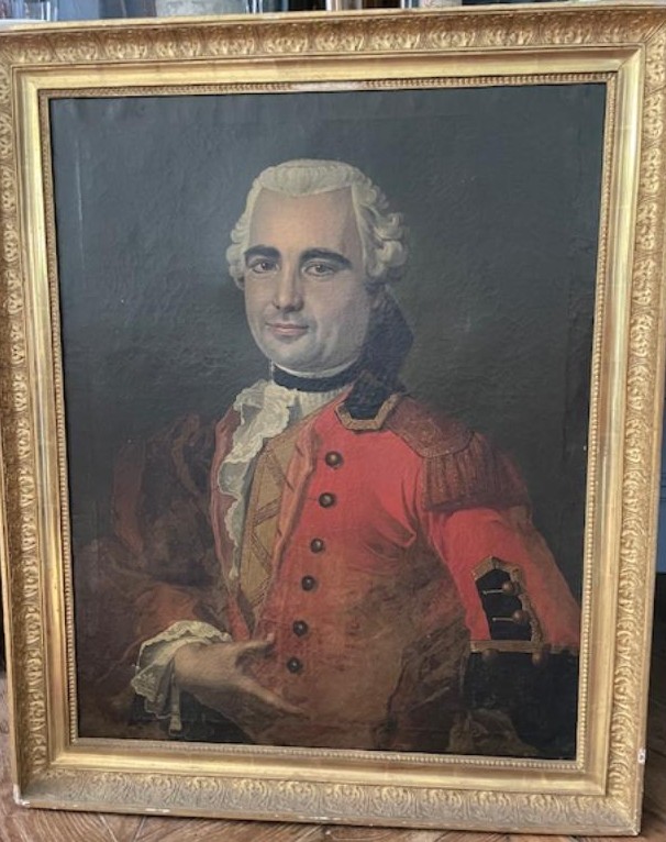 Portrait d'homme 18 ème d'époque Louis XV