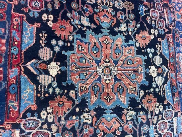 Wool And Cotton Carpet, Iran Circa 1960, Shah Period-photo-4
