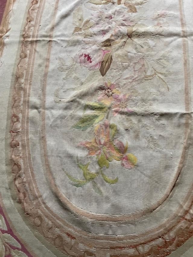 Tapis d'Aubusson  19 ème aux petits points-photo-2