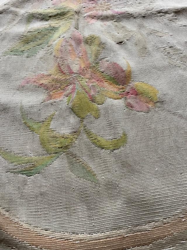 Tapis d'Aubusson  19 ème aux petits points-photo-4