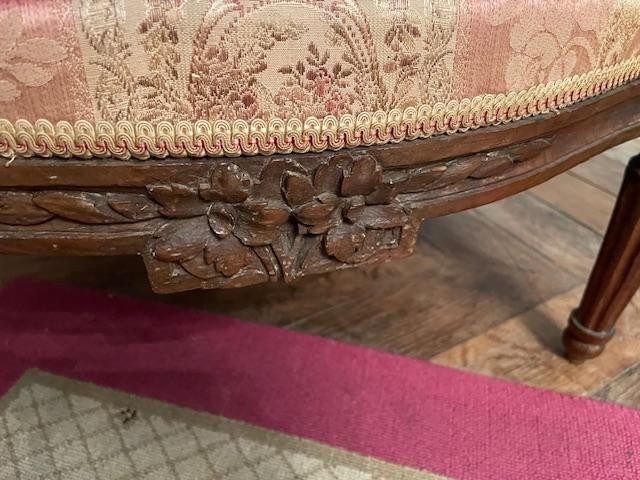 Bergère en gondole d'époque Louis XVI-photo-4