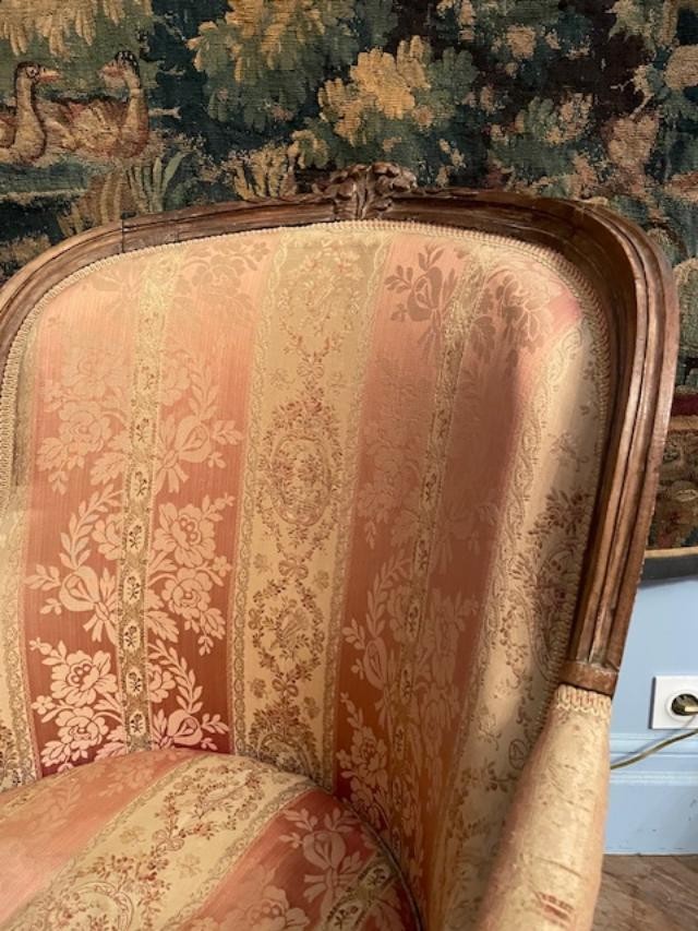 Bergère en gondole d'époque Louis XVI-photo-6